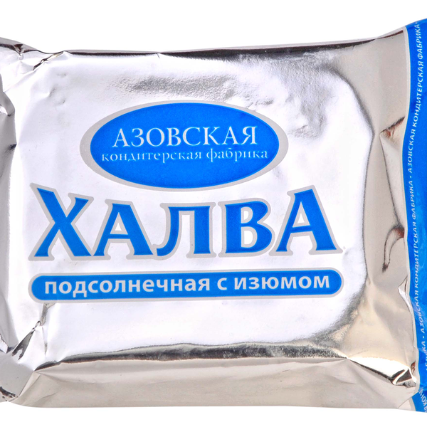 Халва подсолнечная с изюмом. Эконом вес 350г