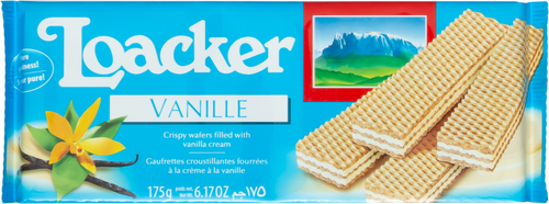 

Вафли хрустящие Loacker с ванильной начинкой 175 г