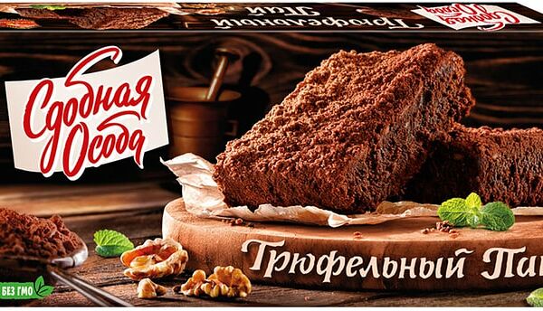 Пирог Сдобная Особа Трюфельный Пай шоколадный 380г