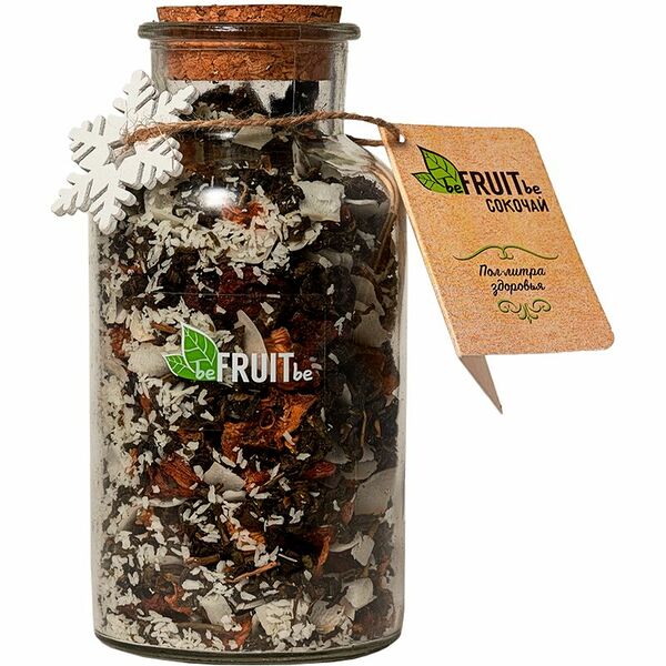 Чай beFRUITbe зелёный с ананасом и кокосом, 180г