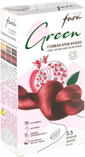 

Краска для волос Fara Eco Line 5.5 Красное дерево