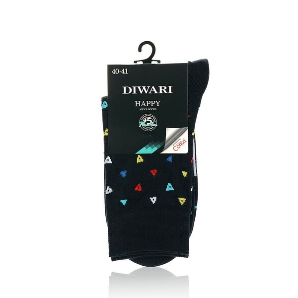 Мужские носки Diwari Happy Треугольники Темно-синий р.25