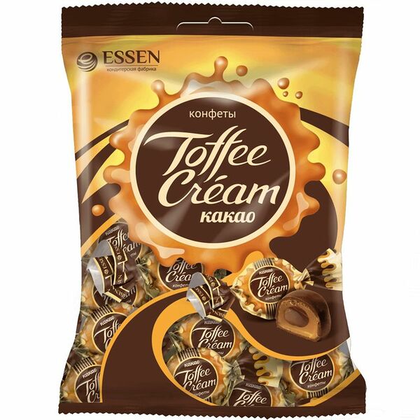 Конфеты какао шоколад Toffee cream Essen 200г