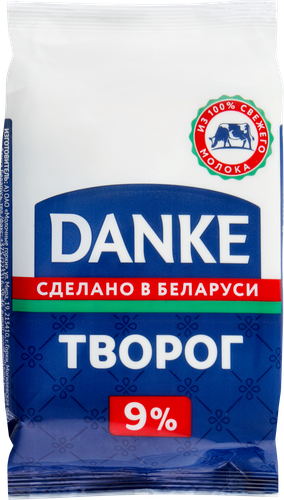 

Творог Danke 9%, без змж 180г