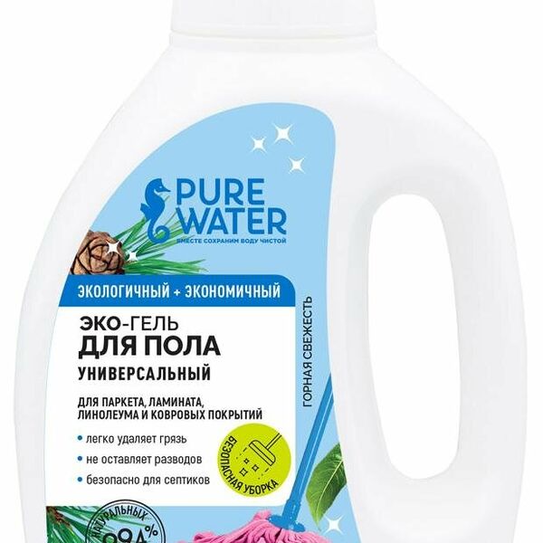Гель для пола Pure Water Горная свежесть, 1л
