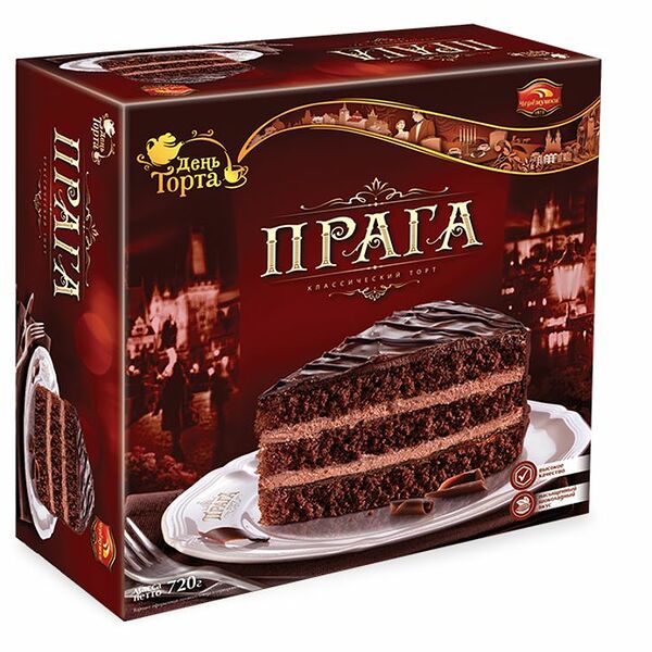 Торт Черемушки Прага бисквитный 720г