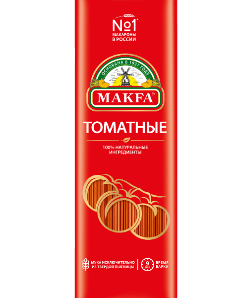 Макаронные изделия Спагетти Makfa Томатные