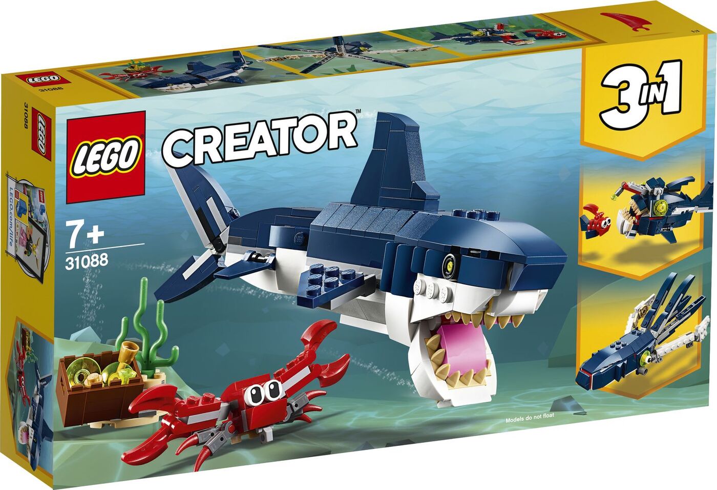 

Конструктор Lego Creator 31088 Обитатели морских глубин