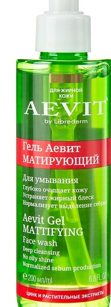 Гель для умывания Aevit By Librederm Матирующий 200мл