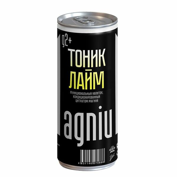 Напиток безалкогольный MagniuM Функциональный тоник-лайм газированный, 330 мл