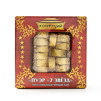 Чай чёрный Конфуций Пу Эр 7 звезд