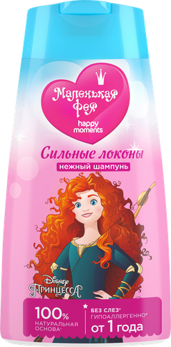 

Шампунь для волос детский Happy Moments Маленькая Фея Сильные локоны, 240 мл, дизайн упаковки в ассортименте