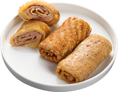 

Блинчики запеченные с ветчиной и сыром, весовые