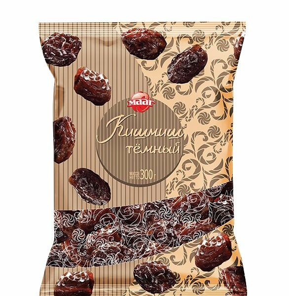 Кишмиш темный сушеный ТМ Мааг