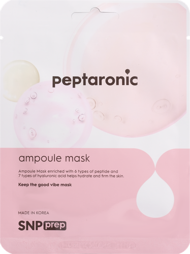 

Маска тканевая для лица SNP Prep Peptaronic увлажняющая, укрепляющая с пептидами 25 мл