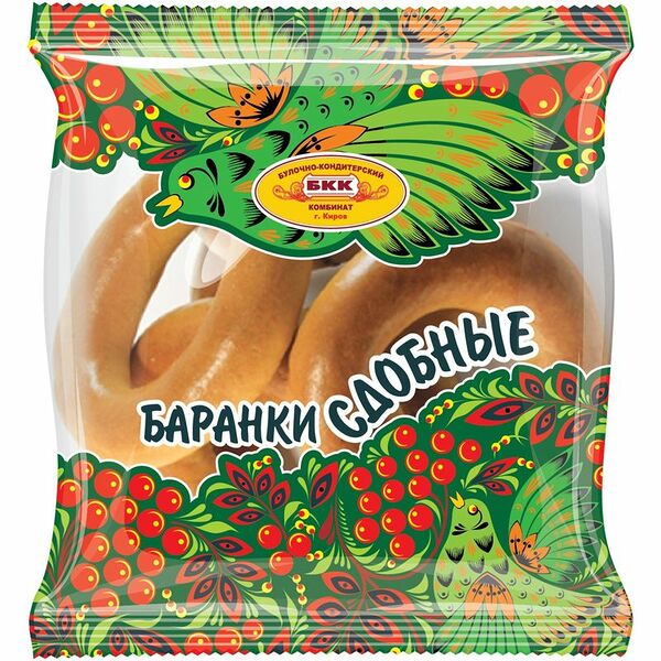 Баранки БКК Сдобные высший сорт, 315г