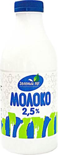 

Молоко пастеризованное Зеленый Луг 2.5% 750 мл