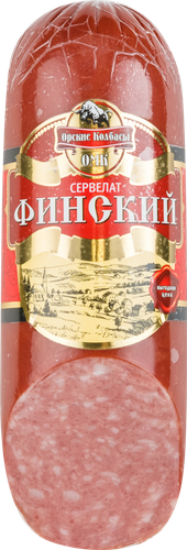 

Колбаса полукопченая ОРСКИЕ КОЛБАСЫ Сервелат Финский со срезом, категория Г, 330г