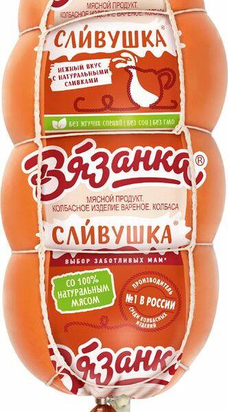 Колбаса Вязанка Сливушка вареная 375г