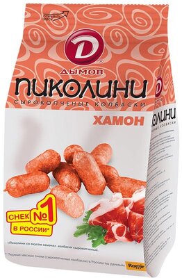Колбаски сырокопченые Дымов Пиколини Хамон 50 г 