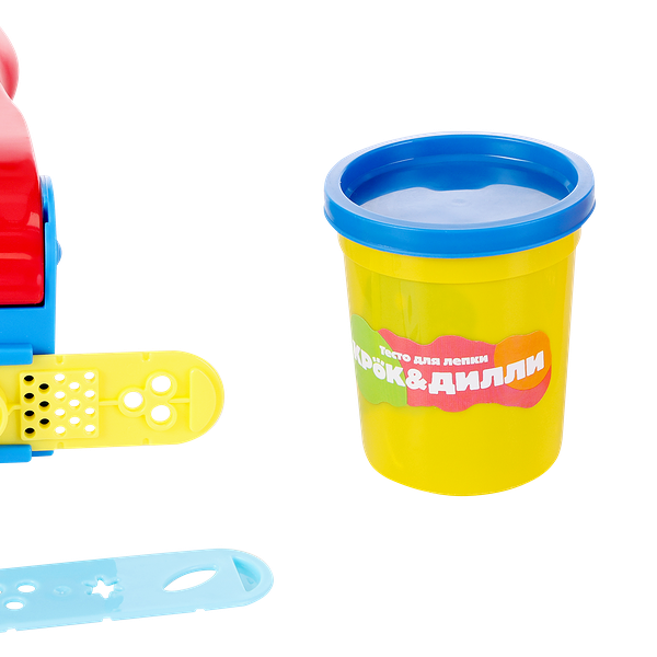 Тесто для лепки КРОК&ДИЛЛИ с прессом, 5 предметов, Арт. 3901