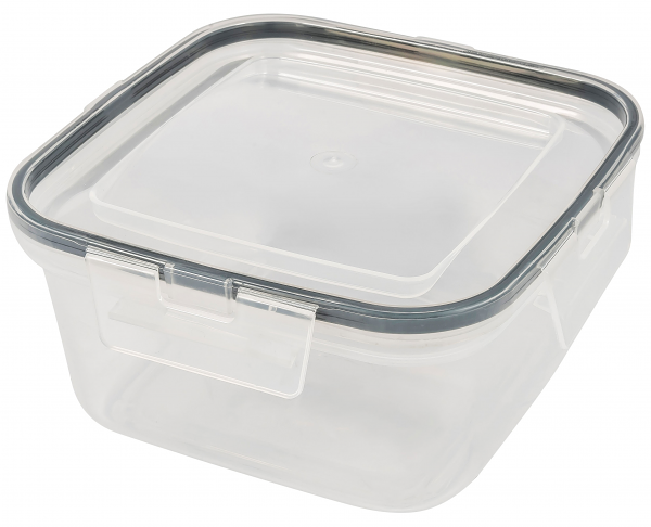 Контейнер для продуктов квадратный с защелками