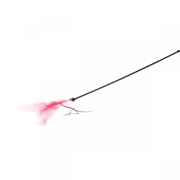 Игрушка для кошек ZooOne Дразнилка розовая с пером