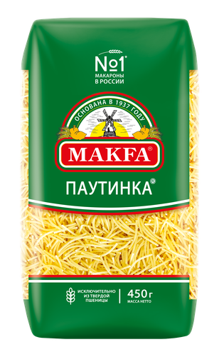 

Макаронные изделия Makfa Паутинка 450 г