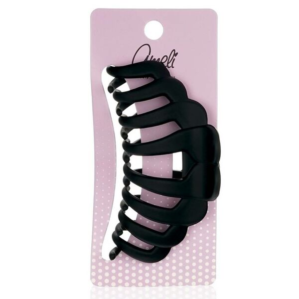 Краб для волос Ameli, 9 см, черный