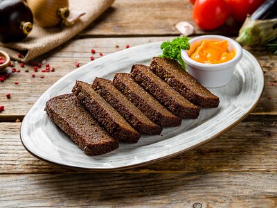 Бородинские чесночные гренки