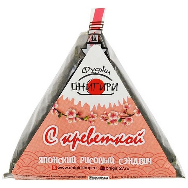 

Онигири Фуджи с креветкой 120 г