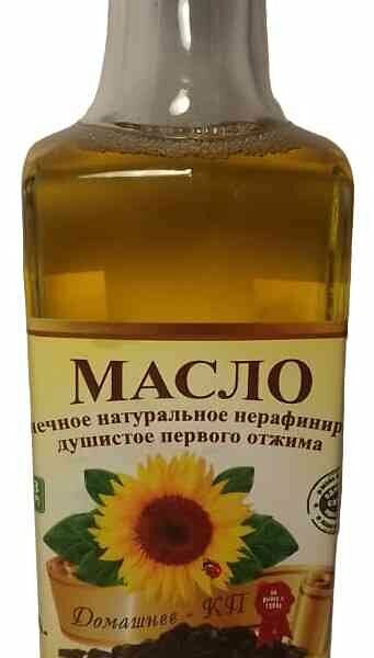 Масло подсолнечное Домашнее-КП нерафинированное