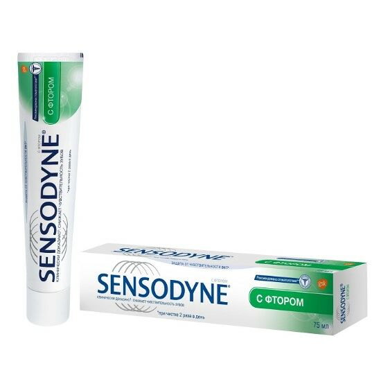 Зубная паста Sensodyne с фтором