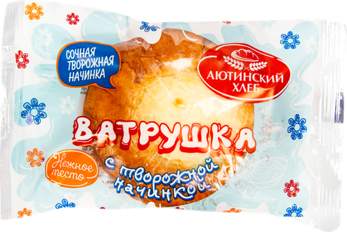 

Ватрушка Аютинский Хлеб с творожной начинкой 70 г