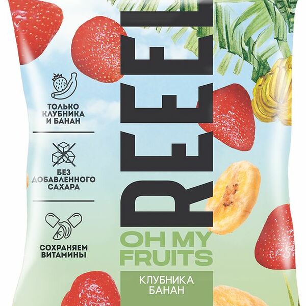 Чипсы Reeel клубника-банан