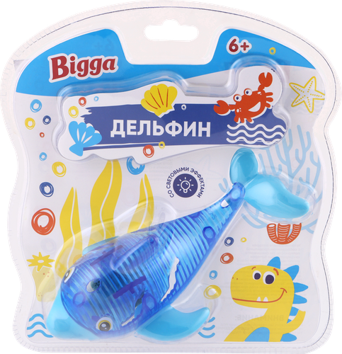

Игрушка для игр на воде Bigga дельфин, со световым эффектом, в ассортименте