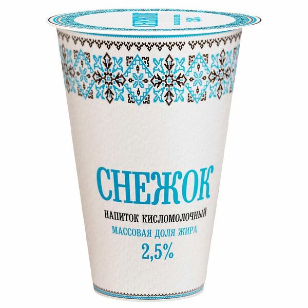 Напиток кисломолочный Снежок Славянские кружева 2,5%