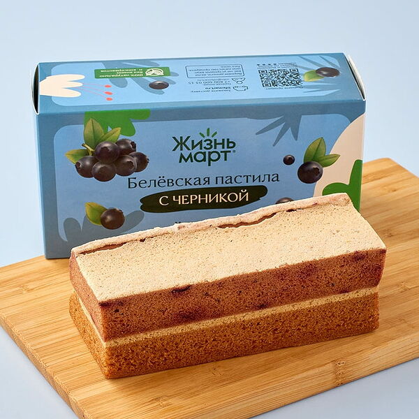 Пастила Белевская пастильная мануфактура с черникой 100 г