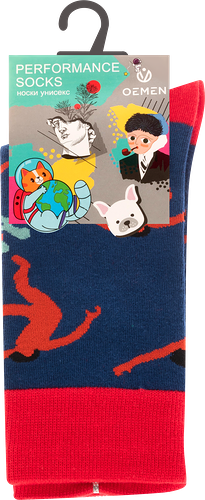 Носки унисекс OEMEN р. 23-25 (35–41), в ассортименте, Арт. PW707