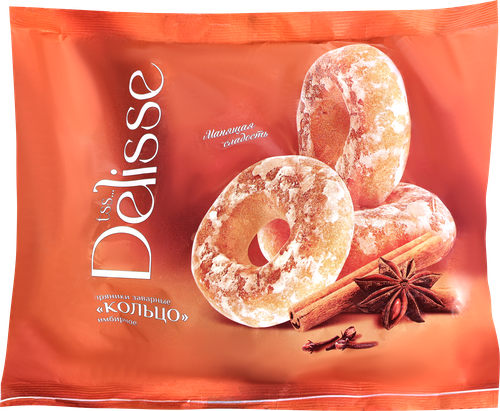 

Пряники заварные Delisse Кольцо имбирное, глазированные