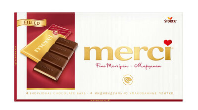 Шоколад молочный Merci Марципан 112 г