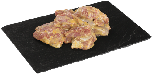 

Шашлык из филе бедра индейки ЛЕНТА FRESH в маринаде медово-горчичном, вес