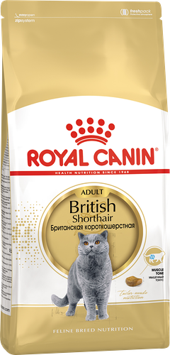 Сухой корм Royal Canin British Shorthair Adult для британских короткошерстных кошек старше 12 месяцев, 4 кг