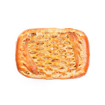 Пирог с яблоком малый на сдобном слоеном тесте, Россия