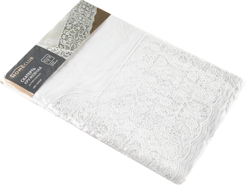 

Скатерть кружевная Homeclub 137x180см, белая