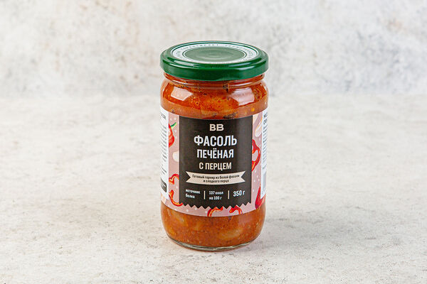 Фасоль печеная с перцем