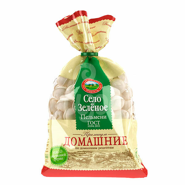 Пельмени Домашние Село Зеленое 800гр мешок c клипсой