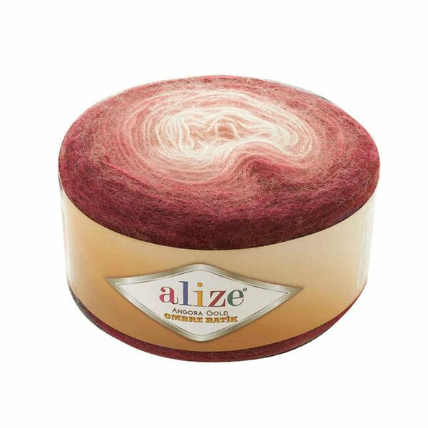 Пряжа Alize 'Angora Gold Ombre Batik' 150гр. 825м. (20% шерсть, 80% акрил)(7247 красный)