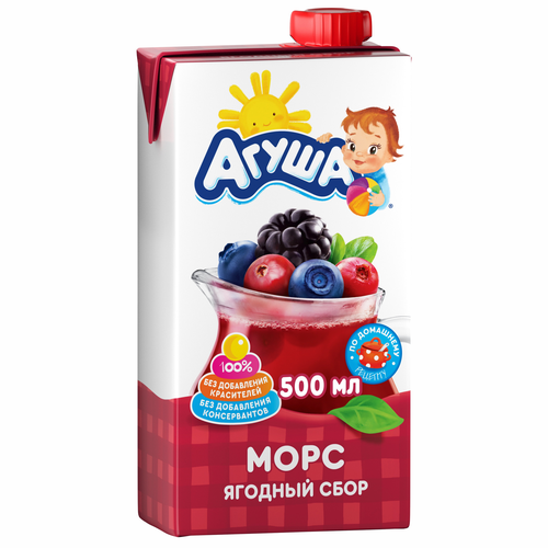 

Морс Агуша Ягодный сбор 500 мл