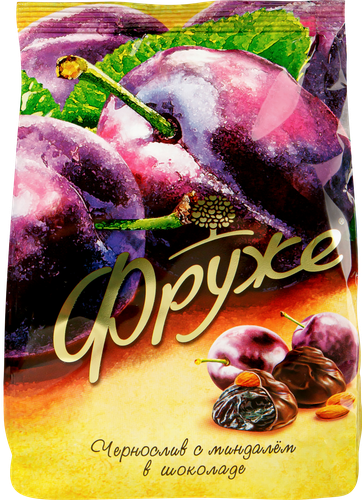 

Конфеты Фруже Чернослив с миндалем в шоколаде 190 г